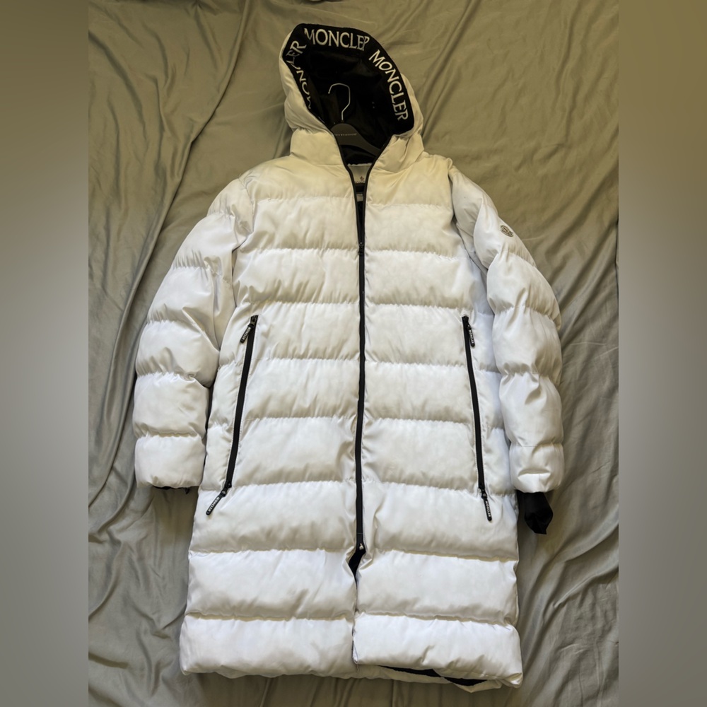 Vintage Moncler White and Black Puffer Jacket